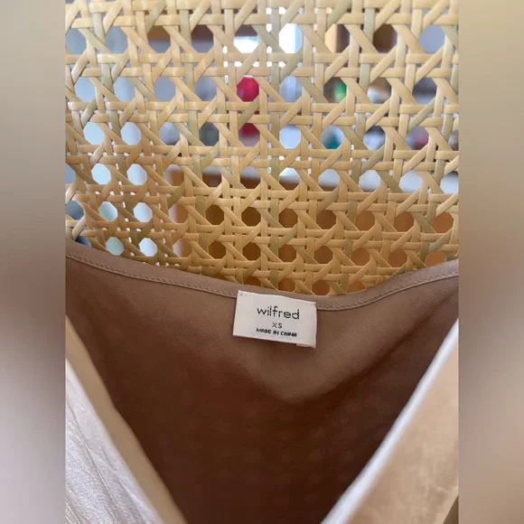 NWOT Aritzia Wilfred Tan Slip Dress - Picture 3 of 5